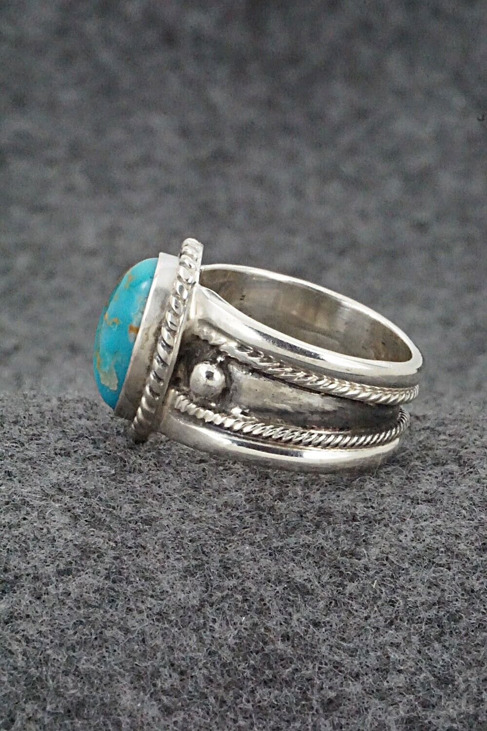 Turquoise & Sterling Silver Ring - Thomas Yazzie - Size 9
