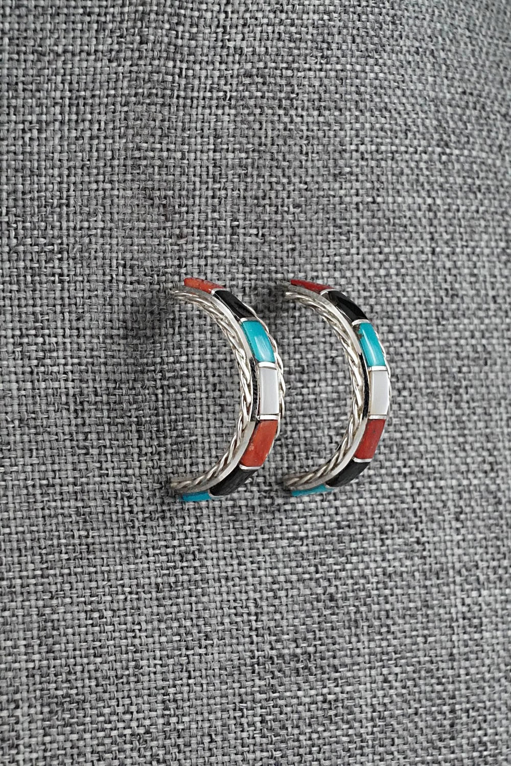 Multi-Stone & Sterling Silver Earrings - Malcolm Chavez