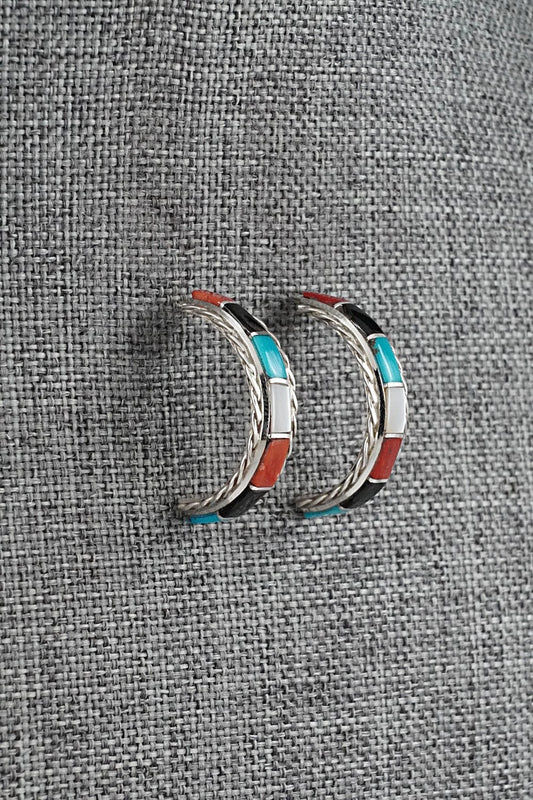 Multi-Stone & Sterling Silver Earrings - Malcolm Chavez