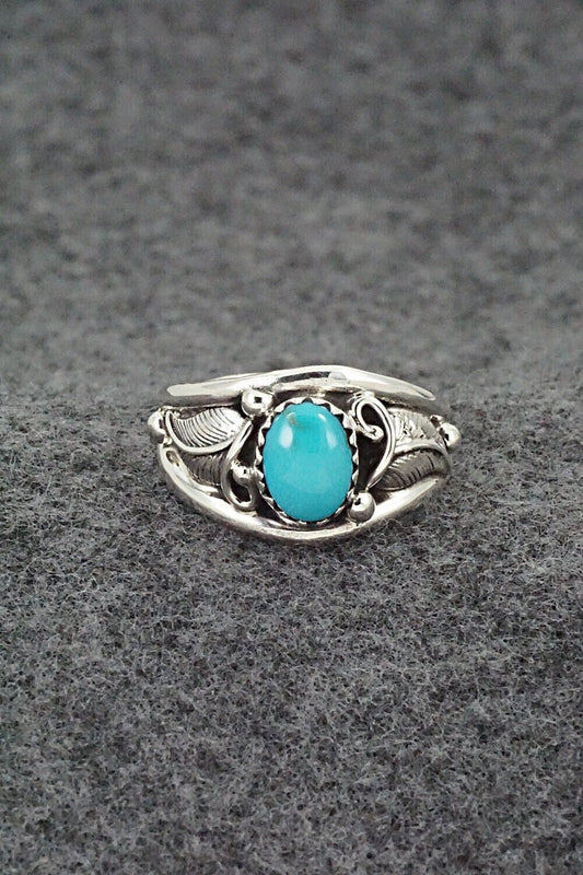 Turquoise & Sterling Silver Ring - Harris Largo - Size 7