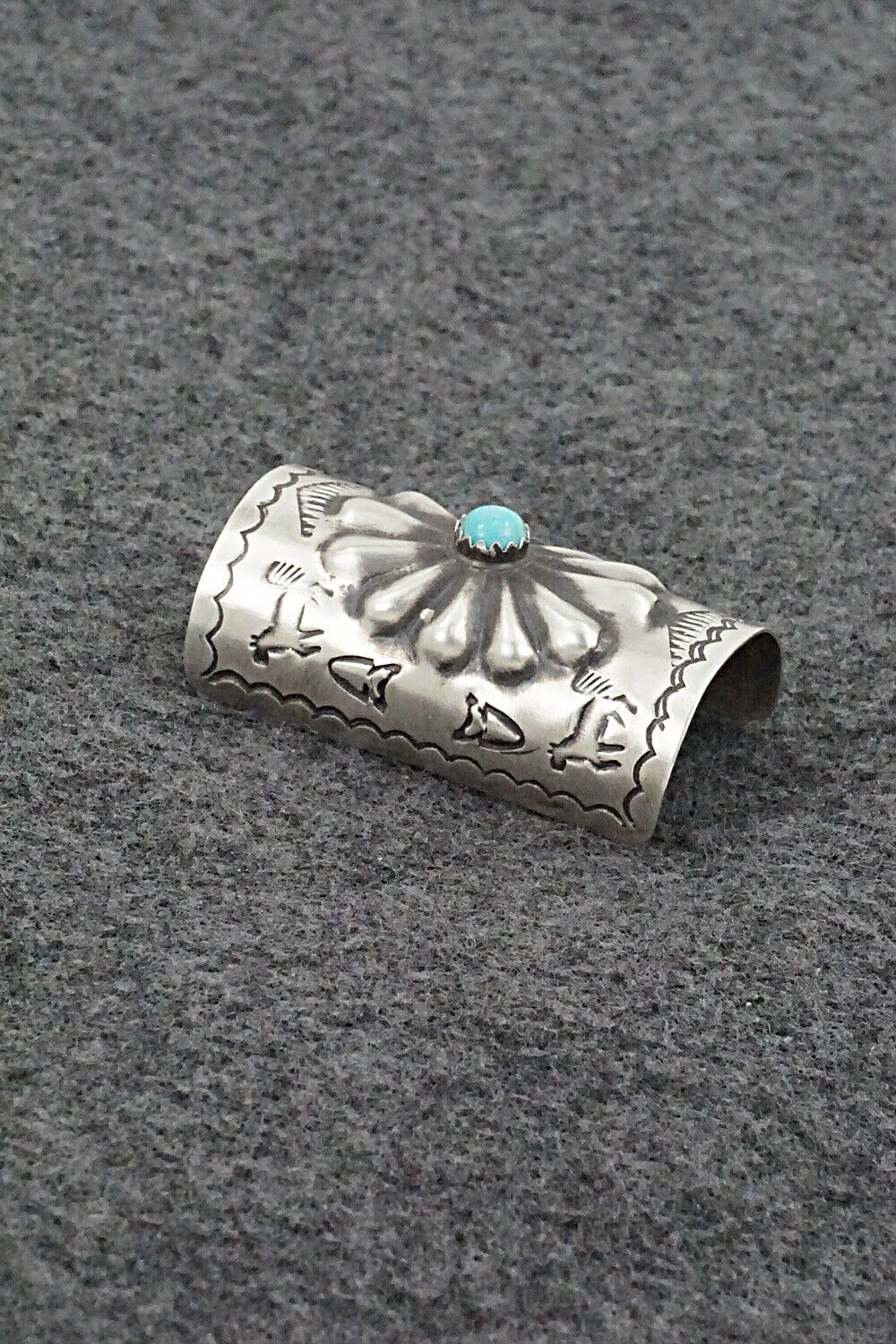 Turquoise & Sterling Silver Hair Pin - Arlene Soce