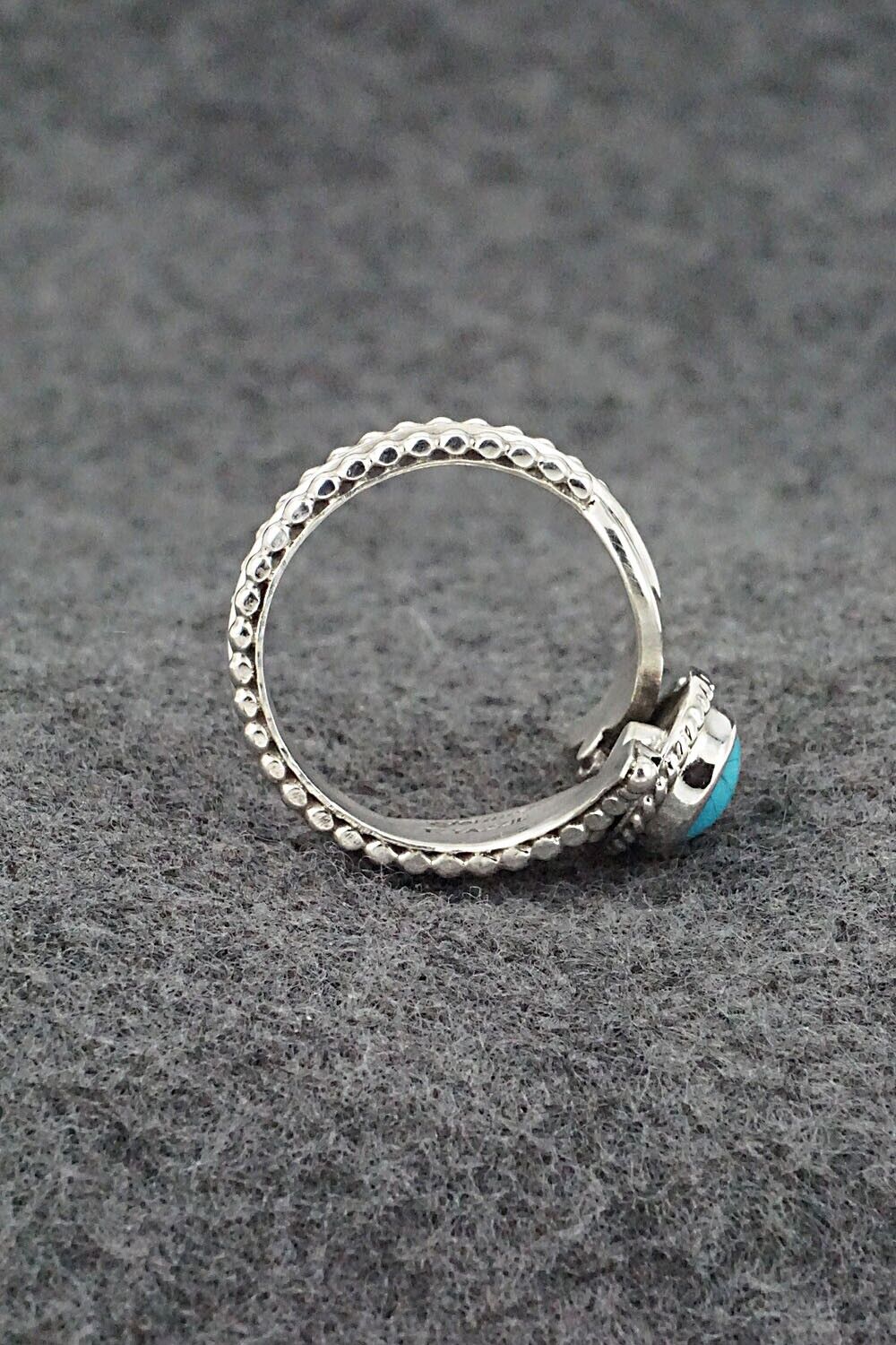 Turquoise & Sterling Silver Ring - Thomas Yazzie - Size 9