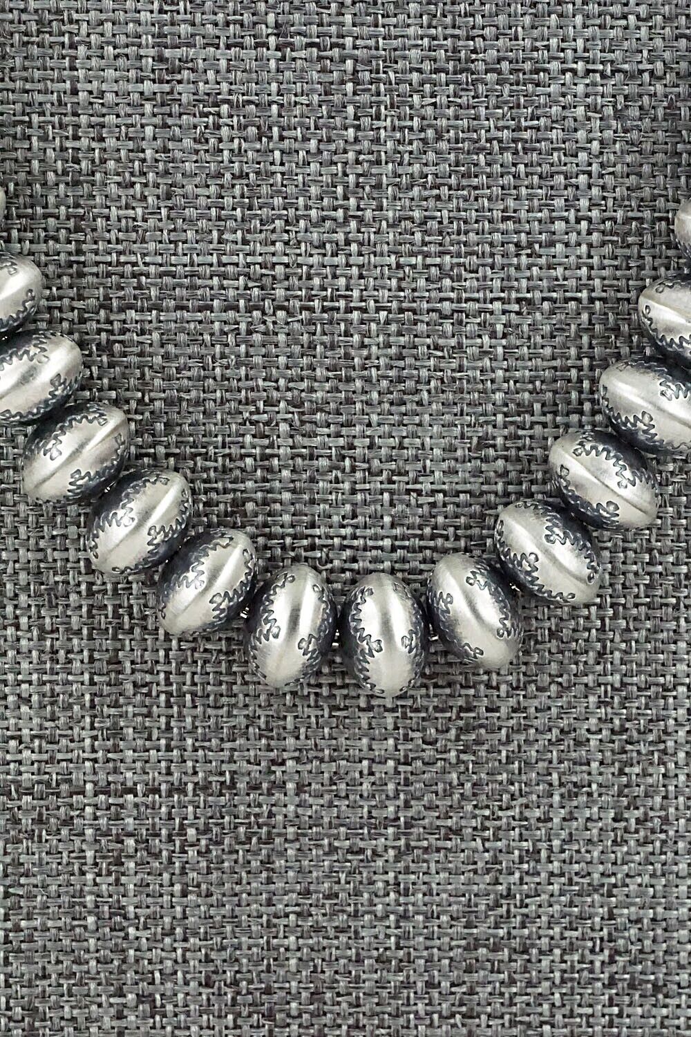Sterling Silver Navajo Pearl Necklace - Bryannen Halwood