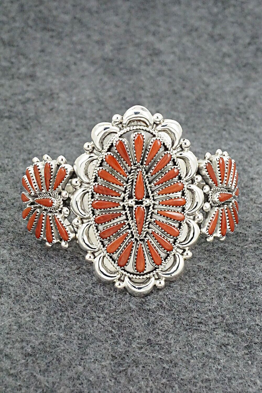 Coral & Sterling Silver Bracelet - Kyle Wilson