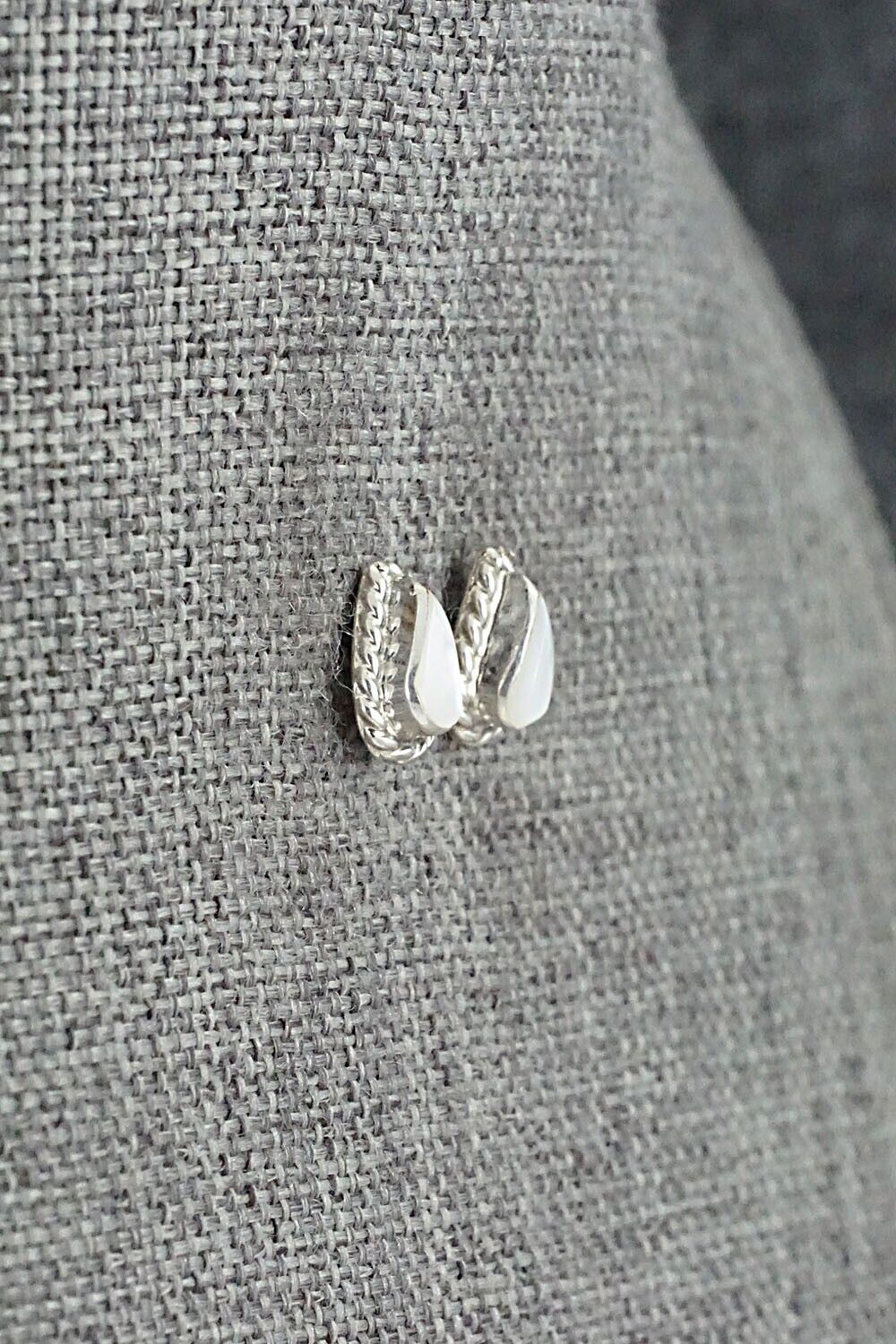 Mother of Pearl & Sterling Silver Earrings - Gina Dosedo