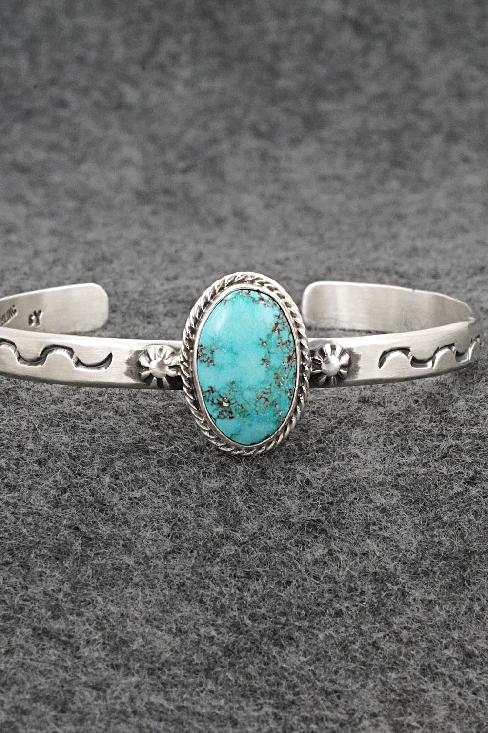 Turquoise & Sterling Silver Bracelet - Samuel Yellowhair