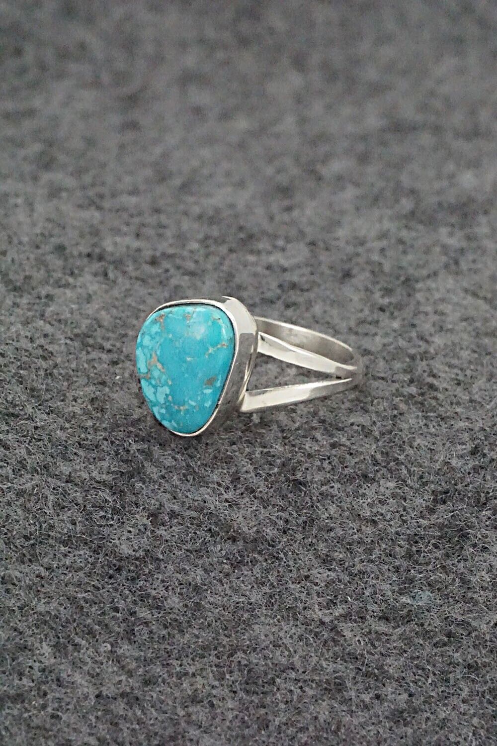 Turquoise & Sterling Silver Ring - Theresa Smith - Size 6.75