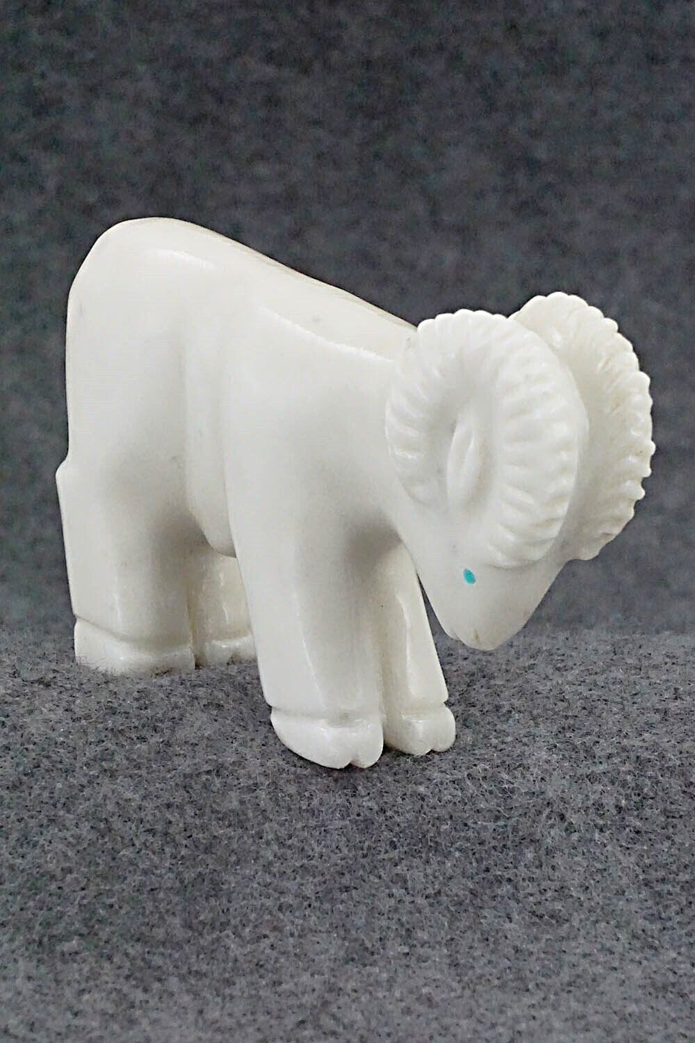 Ram Zuni Fetish Carving - Andres Quandelacy