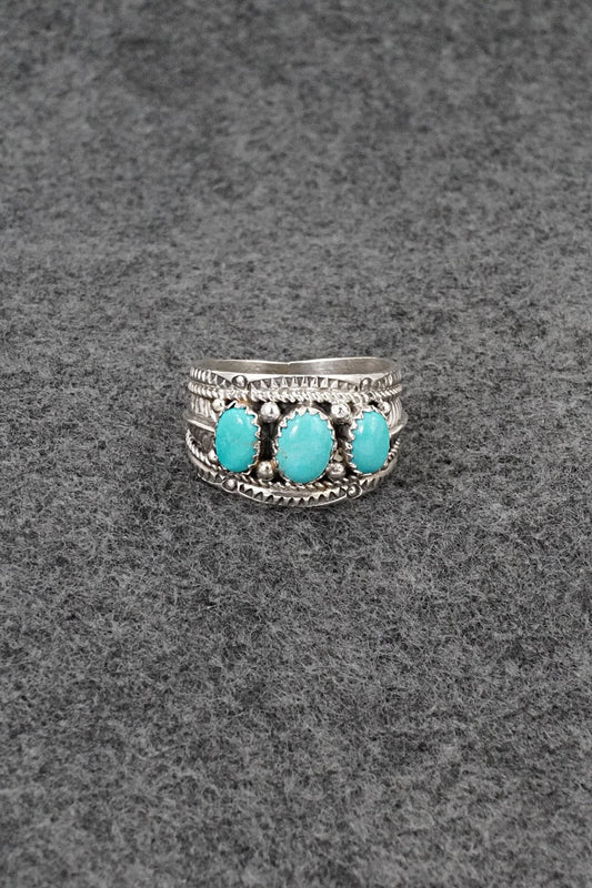 Turquoise & Sterling Silver Ring - Betty Begaye - Size 10