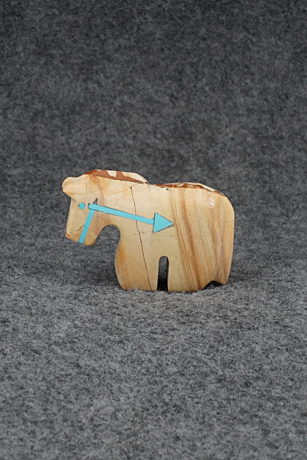 Horse Zuni Fetish Carving - Bernard Laiwakete