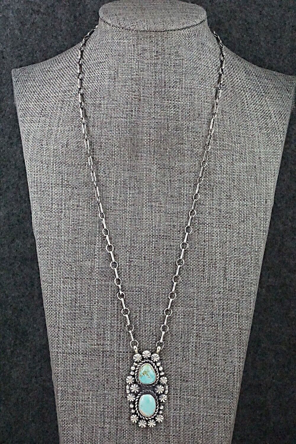 Turquoise & Sterling Silver Necklace - Jeff James