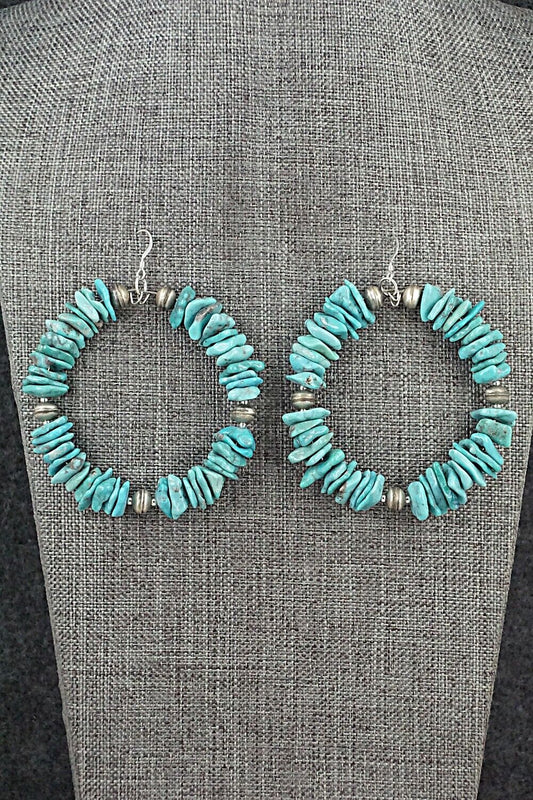 Turquoise & Sterling Silver Earrings - Lucinda Sardo