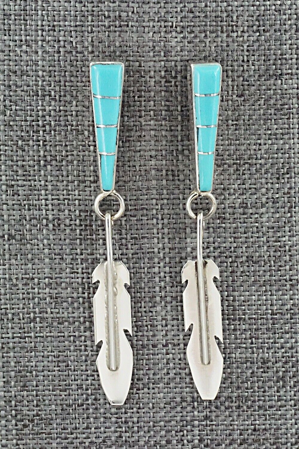 Turquoise & Sterling Silver Earrings - Terrance Panteah & Tammy Johnson