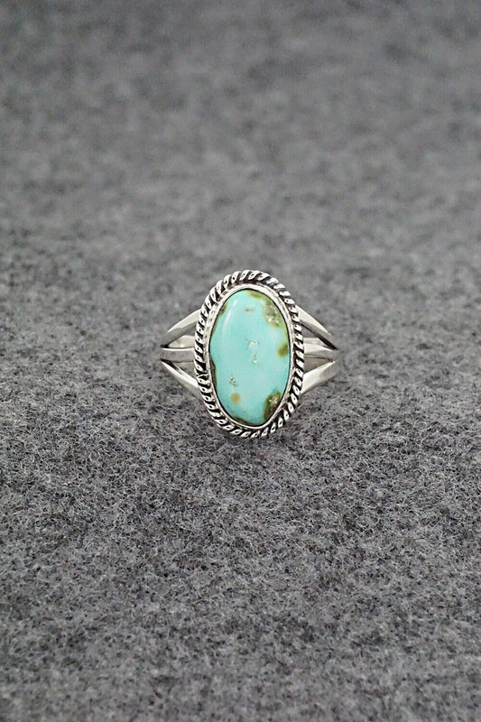 Turquoise & Sterling Silver Ring - Alice Rose Saunders - Size 6.5