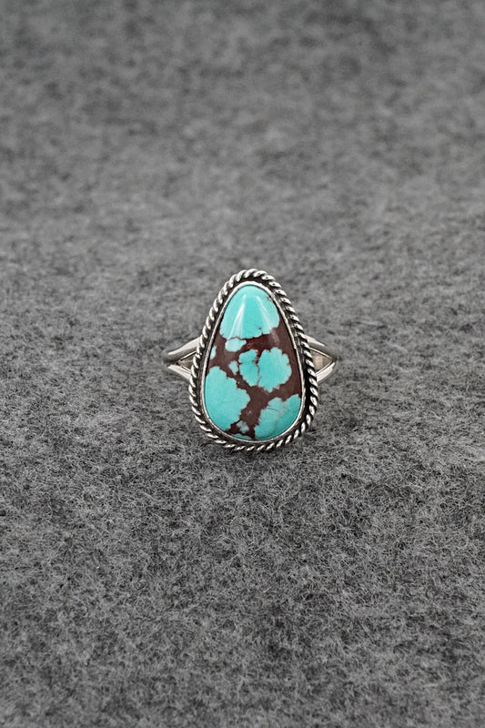 Turquoise & Sterling Silver Ring - Eugene Gruber - Size 9