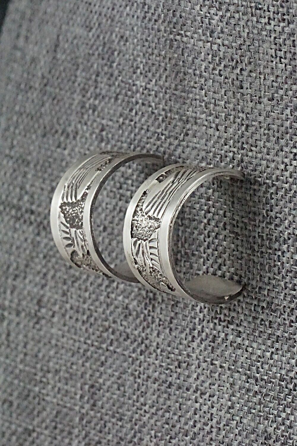 Sterling Silver Hoop Earrings - Elaine Becenti