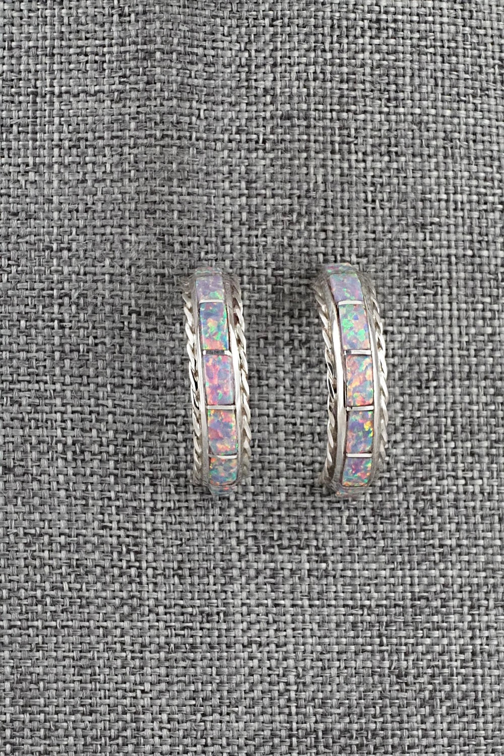 Opalite & Sterling Silver Earrings - Malcolm Chavez