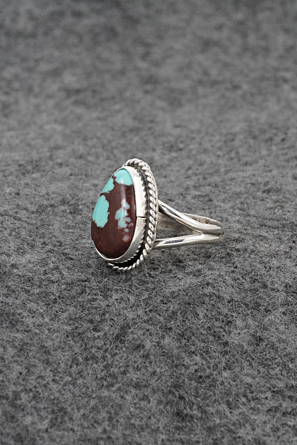 Turquoise & Sterling Silver Ring - Eugene Gruber - Size 5