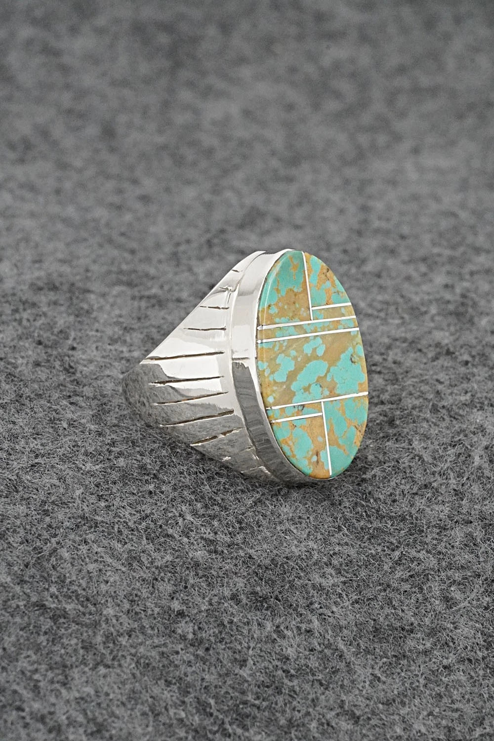Turquoise & Sterling Silver Ring - Wilbert Muskett Jr. - Size 10