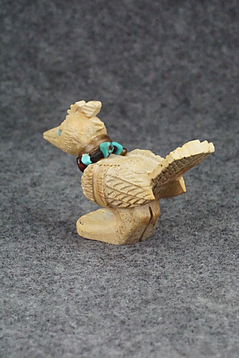 Roadrunner Zuni Fetish Carving - Douglas Martza