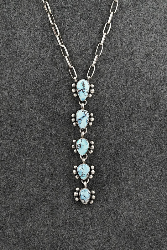 Turquoise & Sterling Silver Necklace - Bobby Johnson