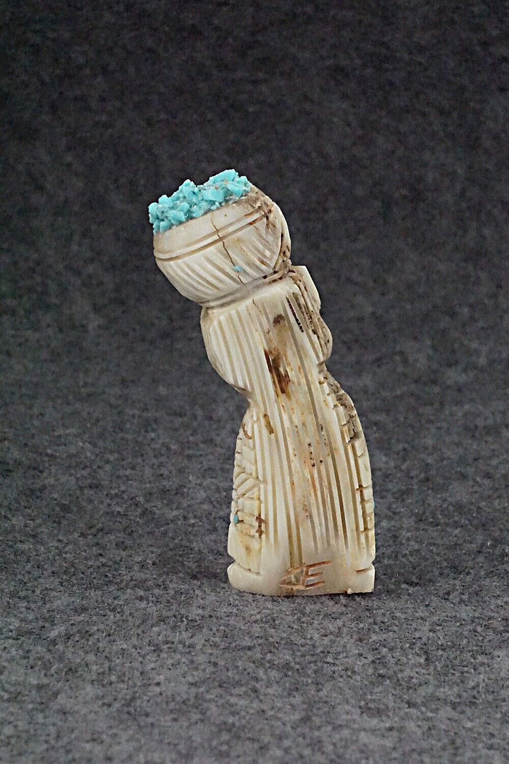 Corn Maiden Zuni Fetish Carving - Carl Etsate