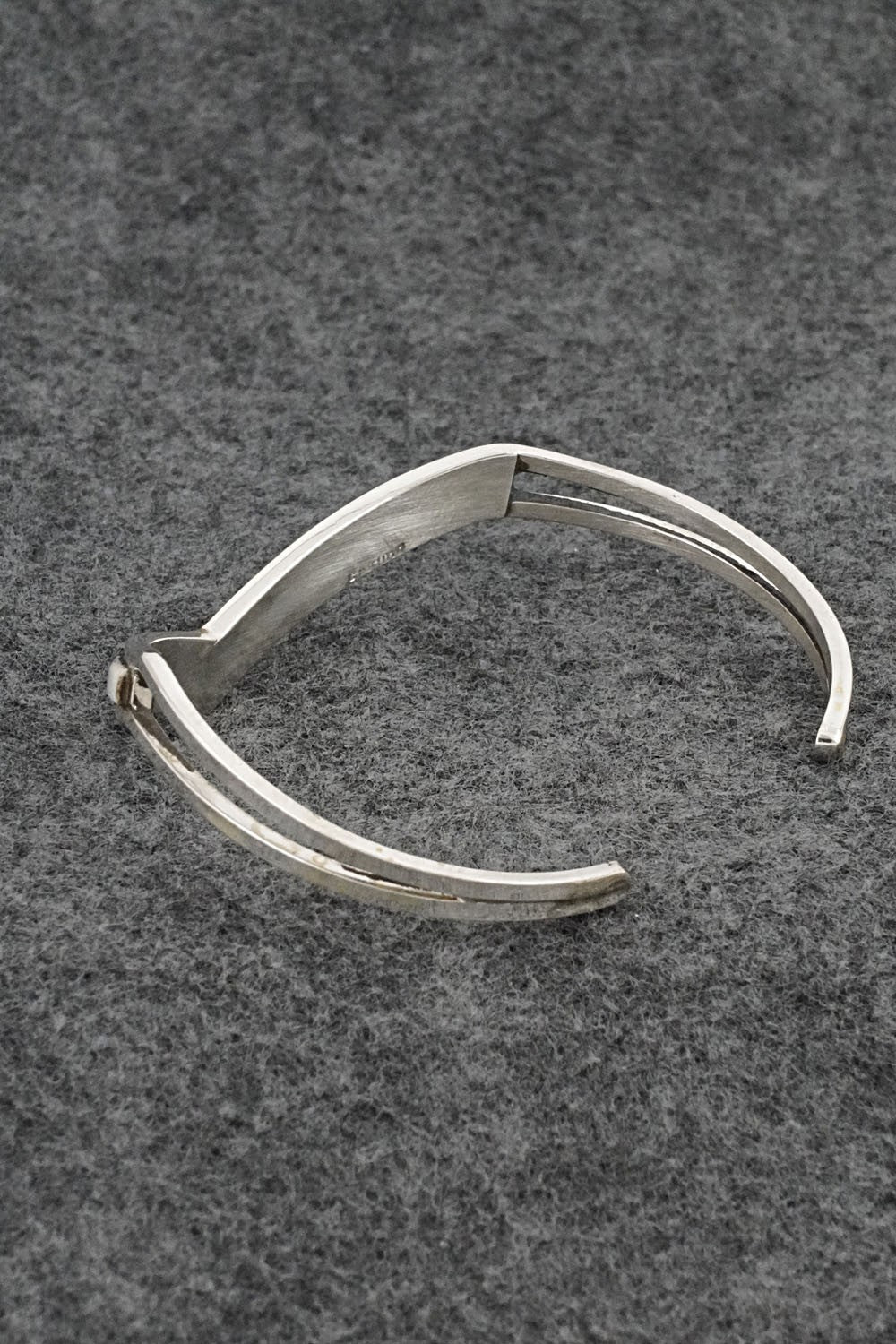 White Buffalo & Sterling Silver Inlay Bracelet - Jamie Johnson