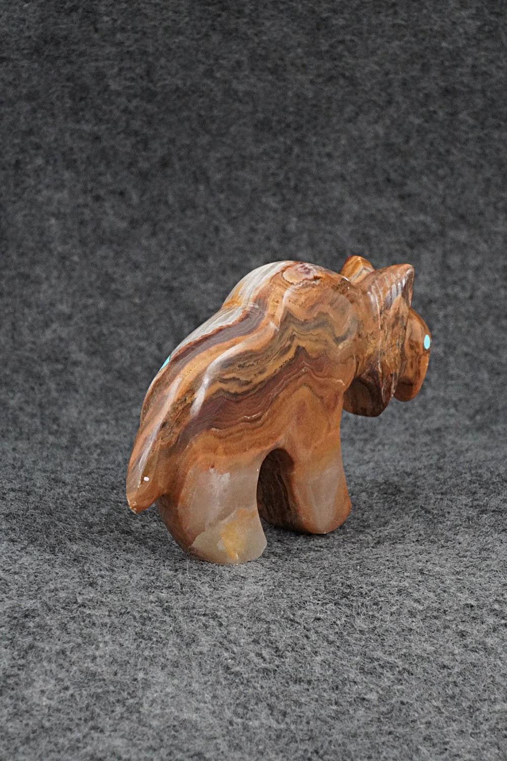 Bobcat Zuni Fetish Carving - Kenric Laiwakete