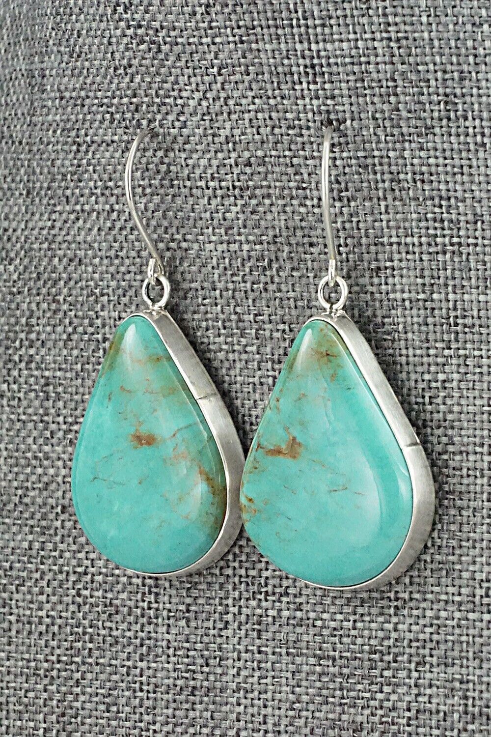 Turquoise & Sterling Silver Earrings - Rena Begay