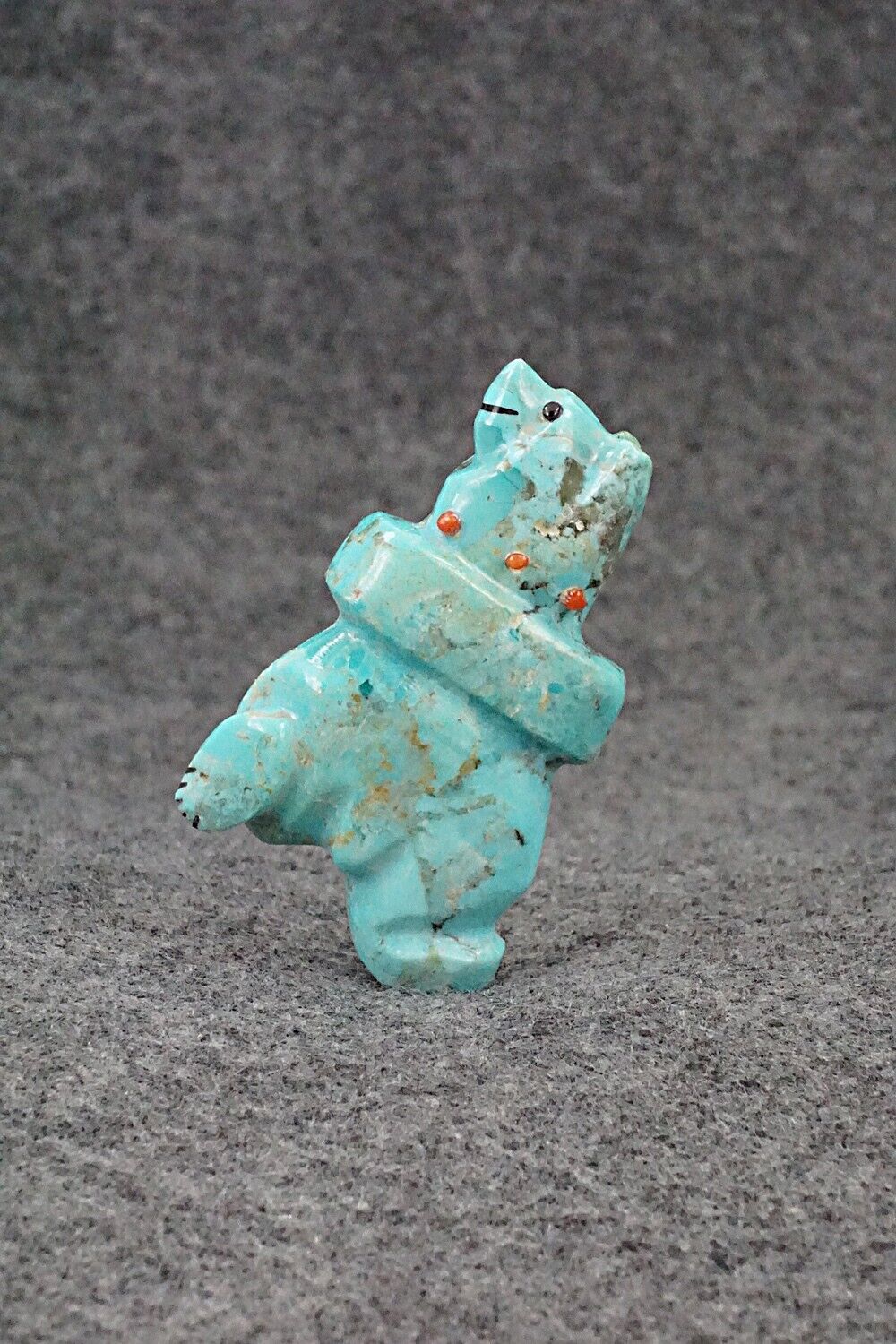 Dancing Bear Zuni Fetish Carving - Claudia Peina