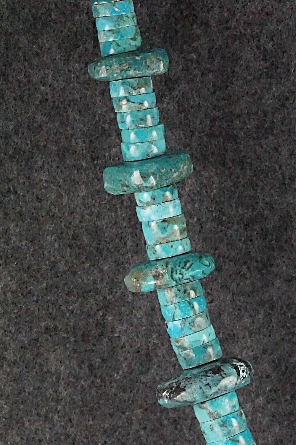 Spiny Oyster, Turquoise & Sterling Silver Necklace - Lupe Lovato