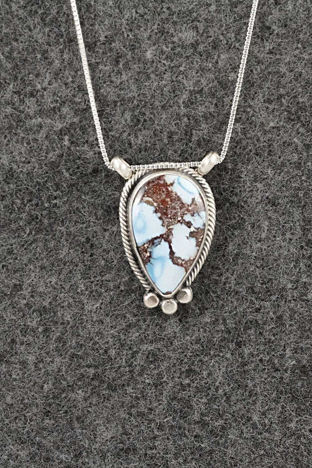 Turquoise & Sterling Silver Necklace - Sharon McCarthy