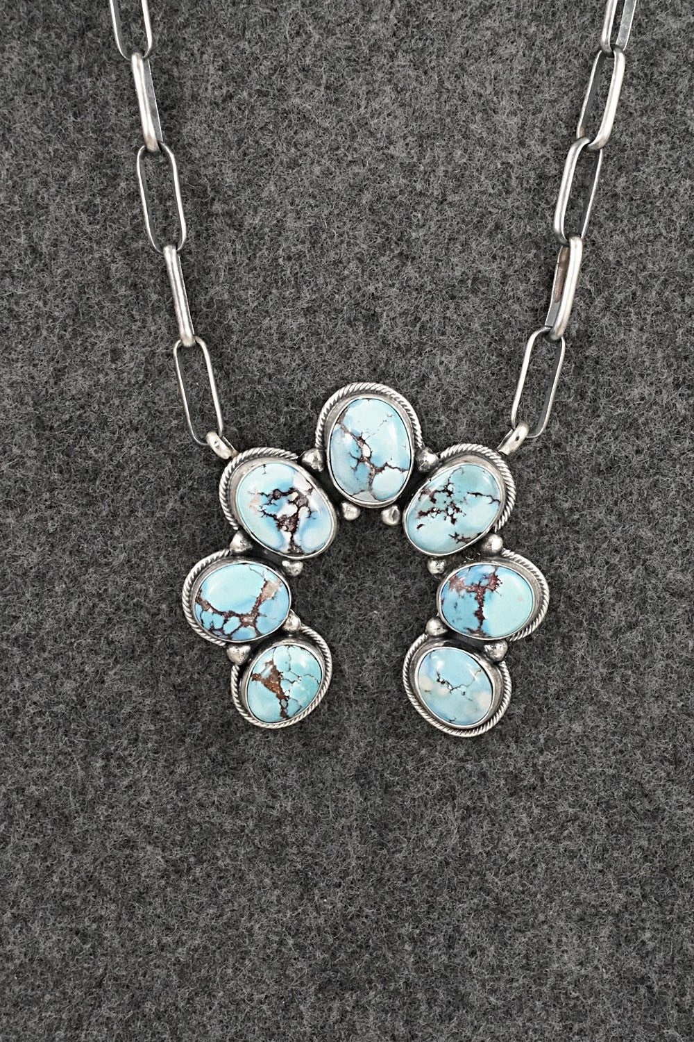 Turquoise & Sterling Silver Necklace - Darrin Livingston