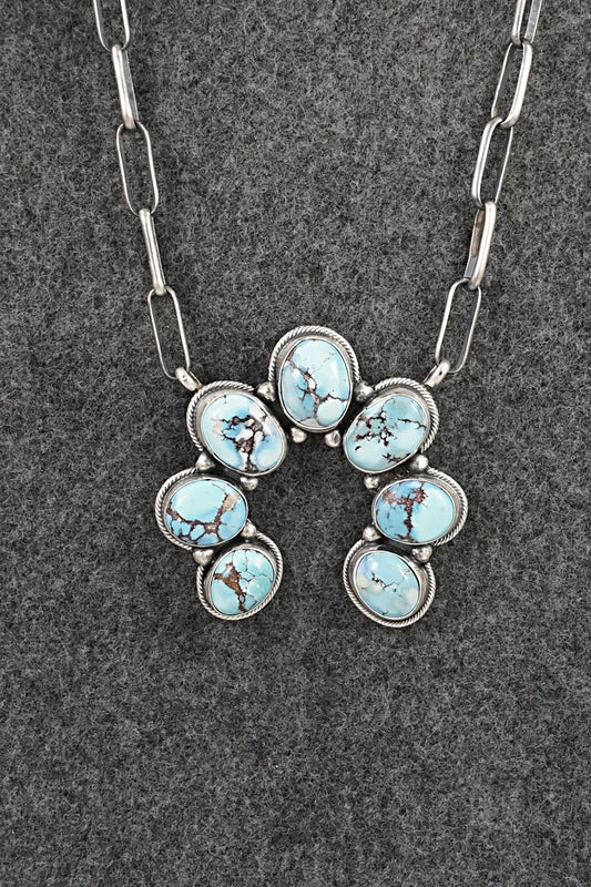 Turquoise & Sterling Silver Necklace - Darrin Livingston