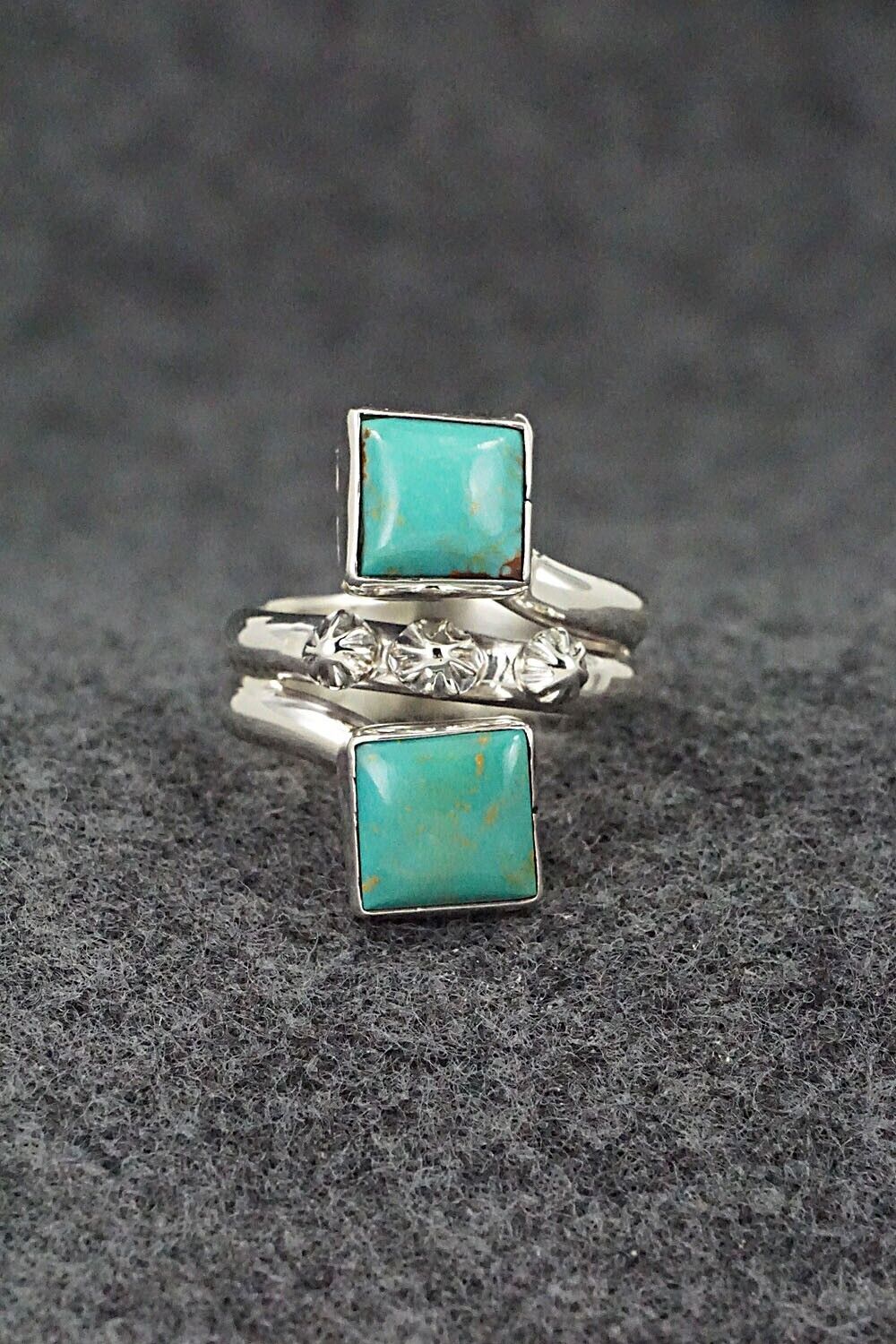 Turquoise & Sterling Silver Ring - Bobby Platero - Size 6