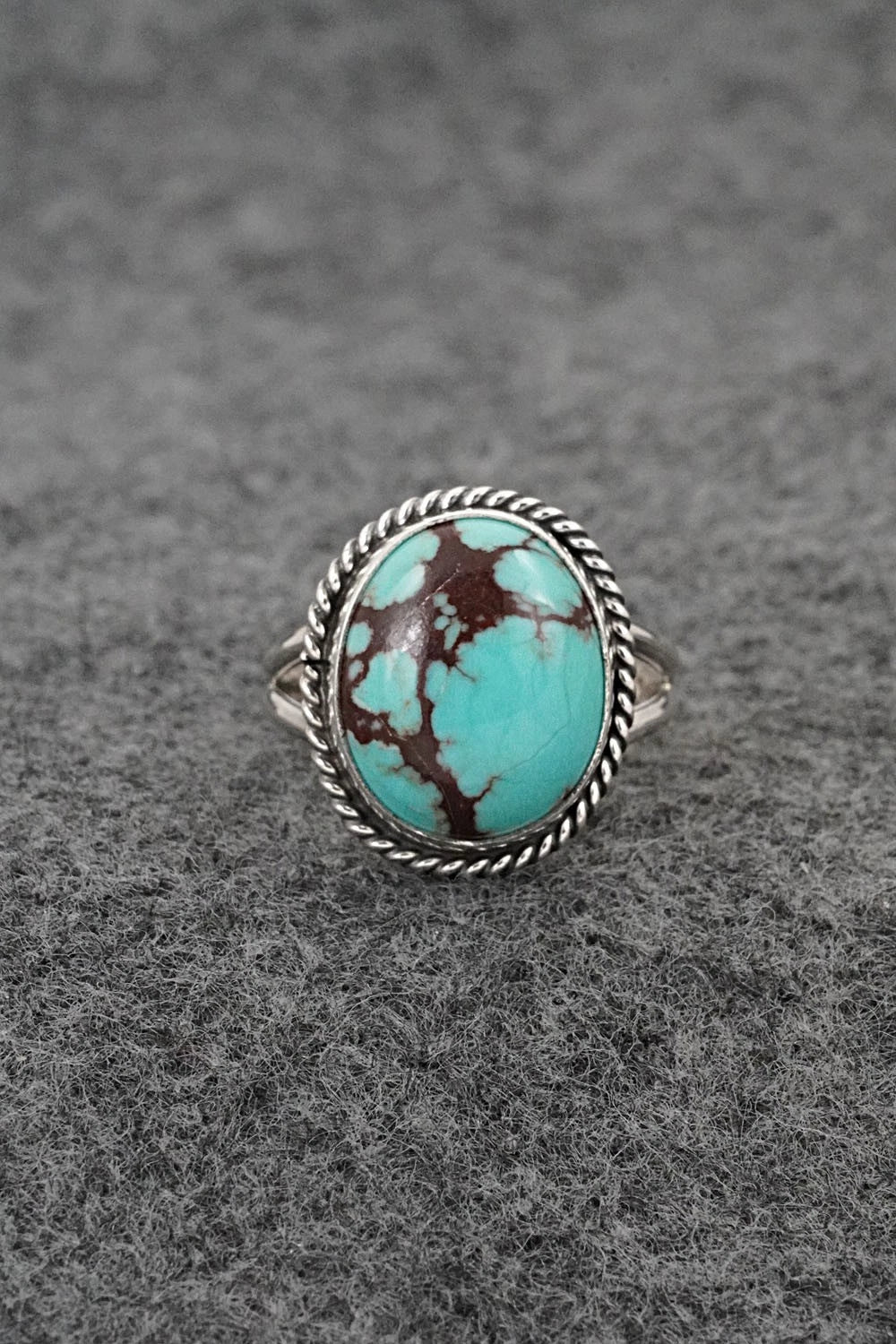 Turquoise & Sterling Silver Ring - Eugene Gruber - Size 7