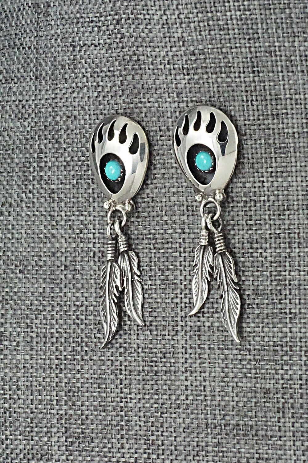 Turquoise & Sterling Silver Earrings - Annie Spencer