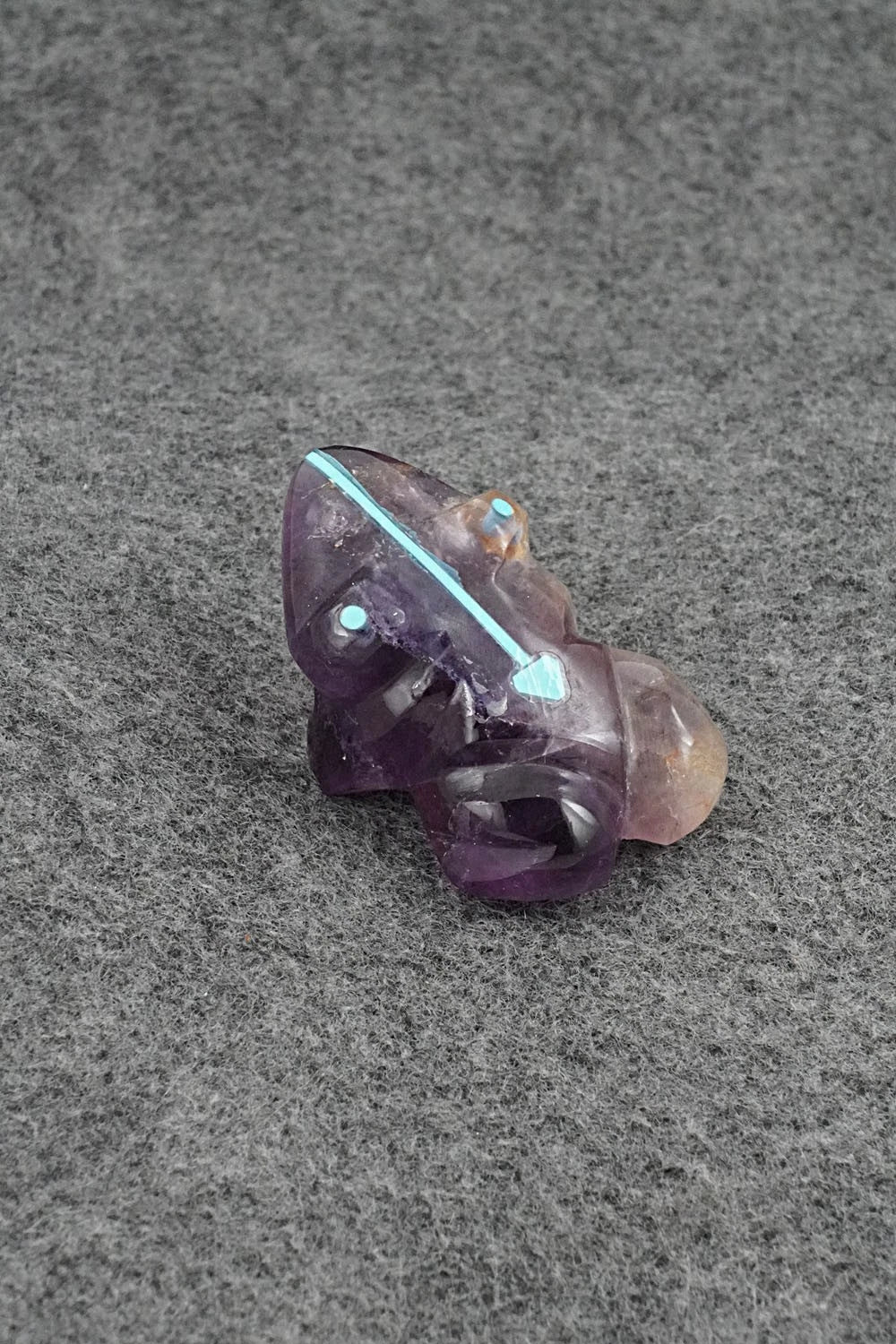Frog Zuni Fetish Carving - Kenric Laiwakete