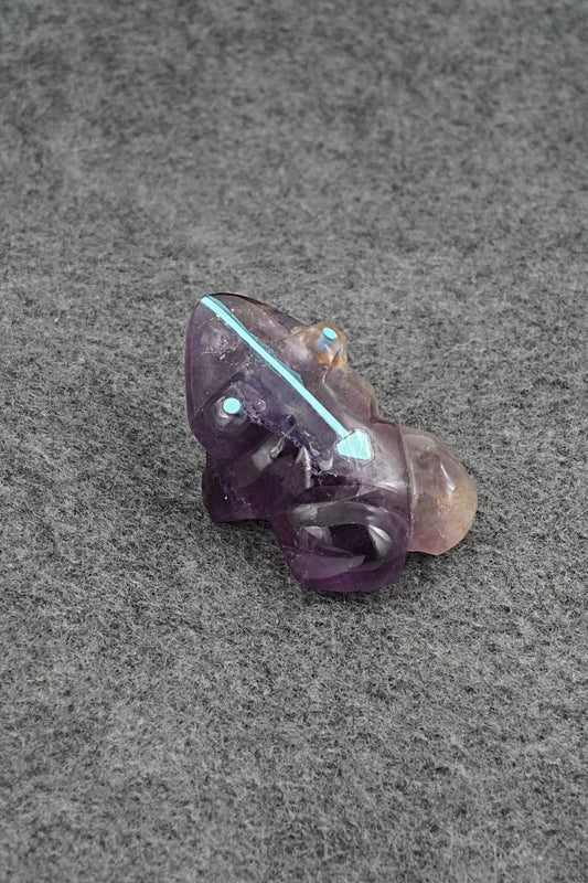 Frog Zuni Fetish Carving - Kenric Laiwakete