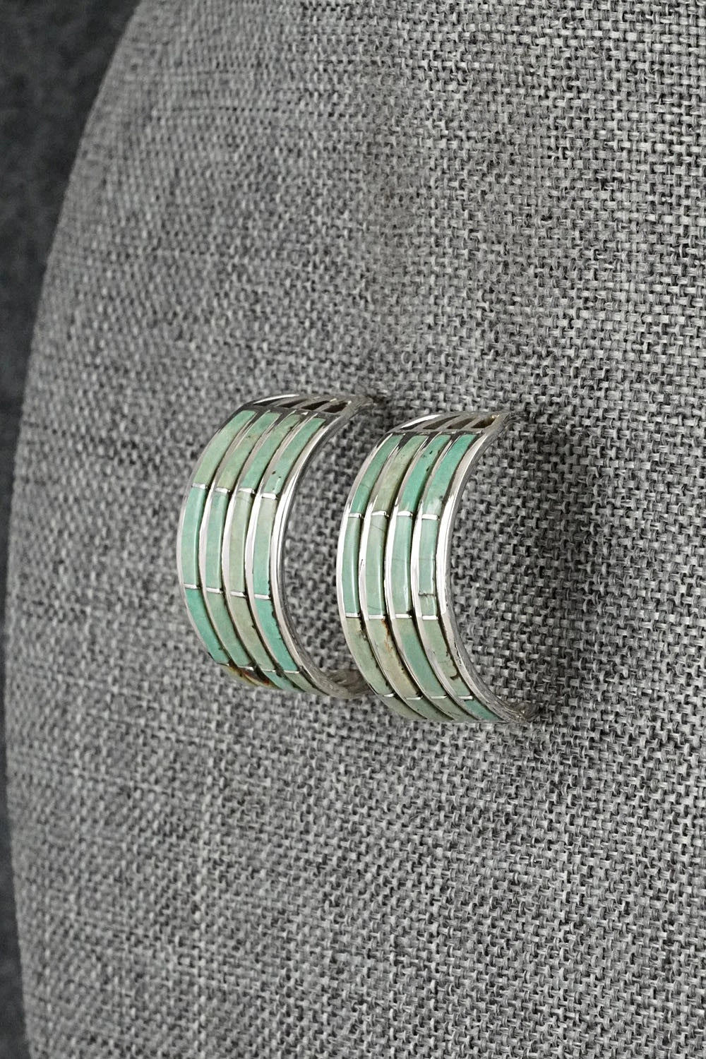 Turquoise & Sterling Silver Earrings - Andrew Enrico