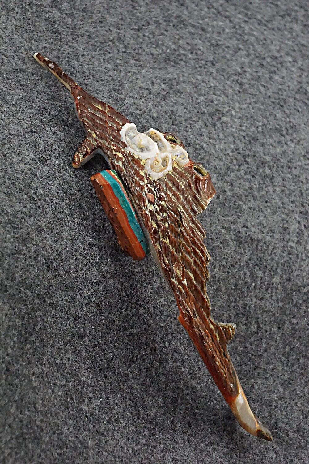 Swordfish Zuni Fetish Carving - Donovan Laiwakete