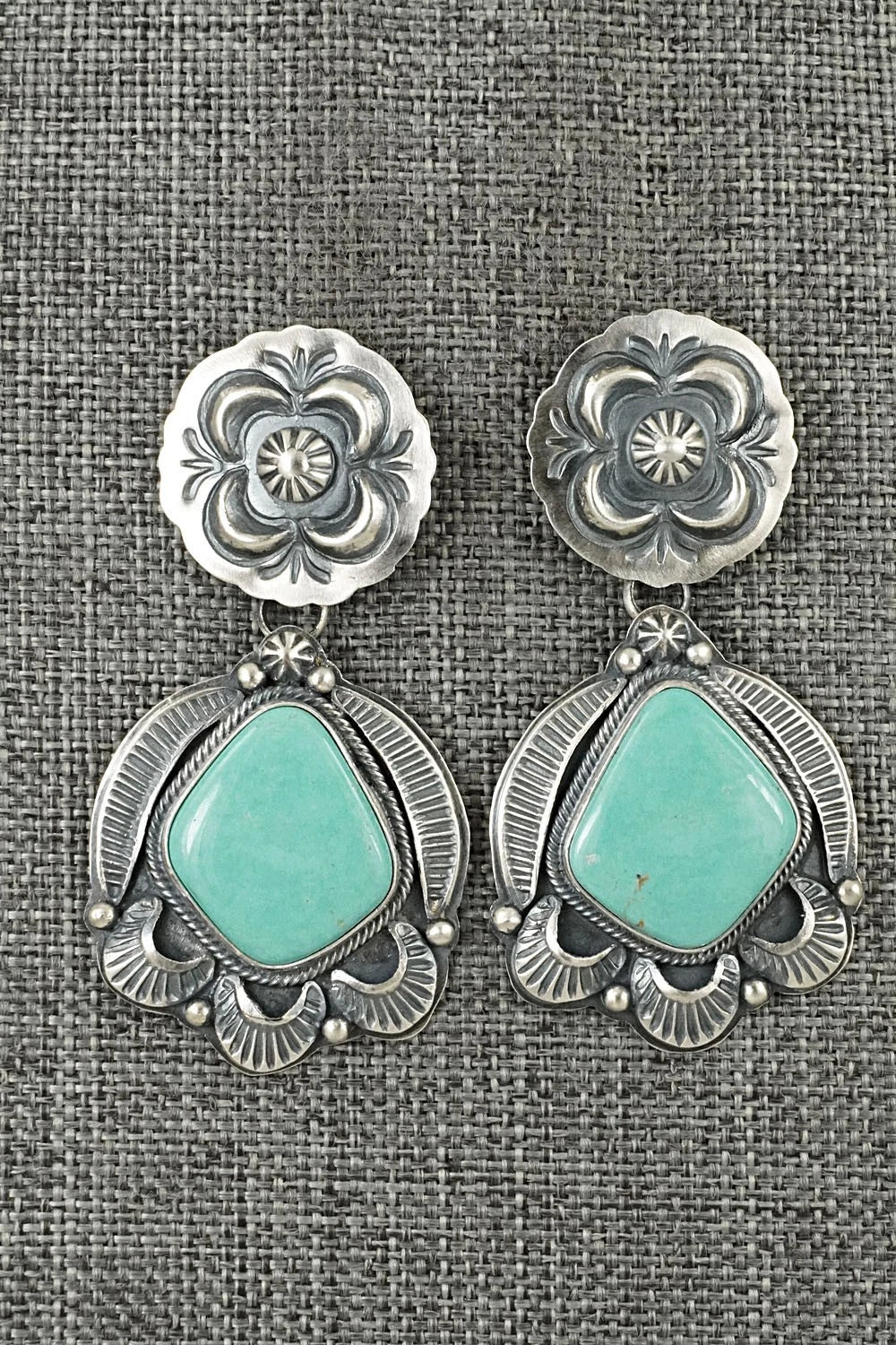 Turquoise & Sterling Silver Earrings - Randy Boyd