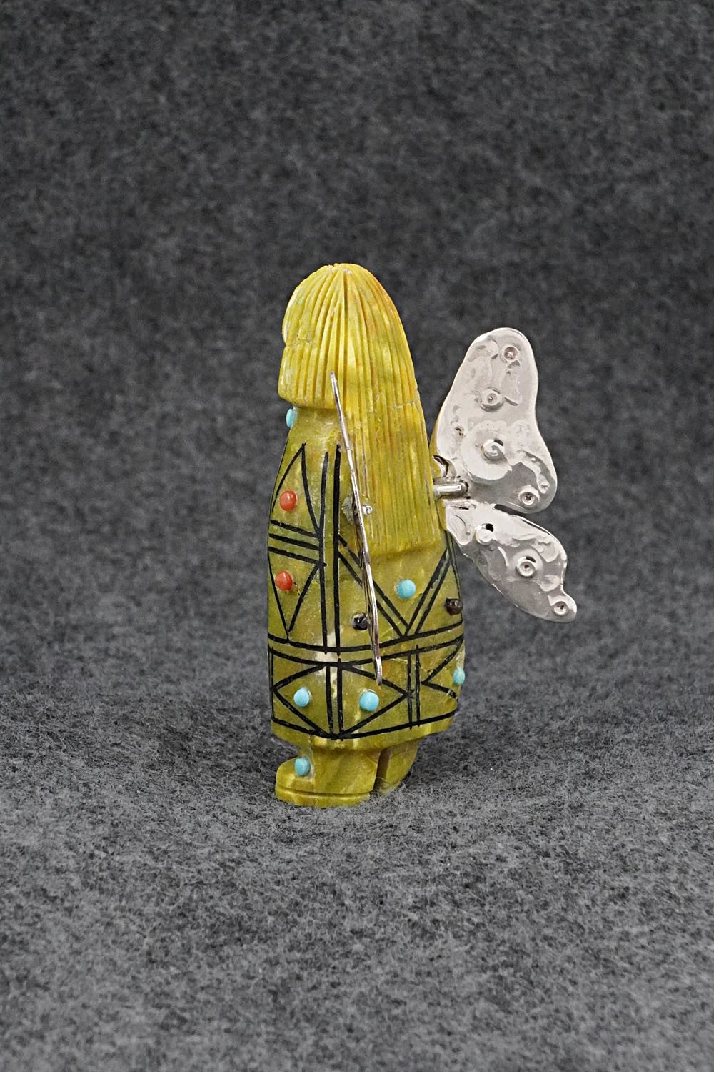Butterfly Maiden Zuni Fetish Carving - Claudia Peina
