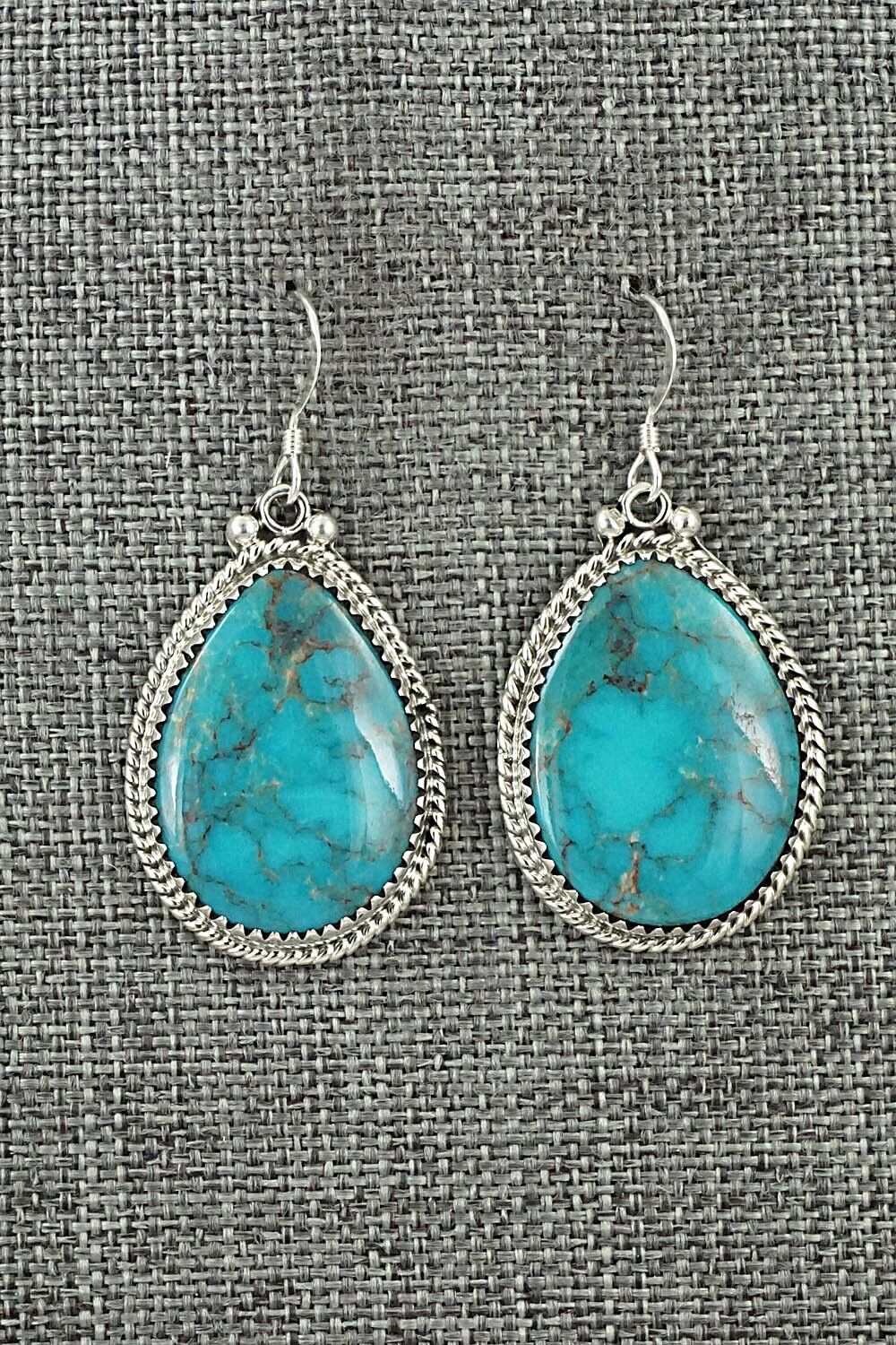 Turquoise & Sterling Silver Earrings - Sharon McCarthy