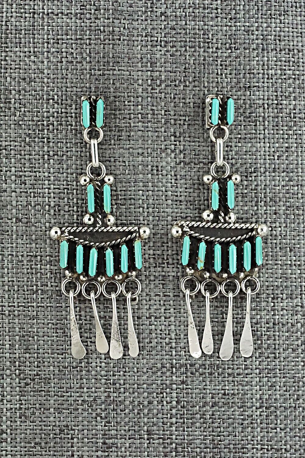 Turquoise & Sterling Silver Earrings - Michelle Peina