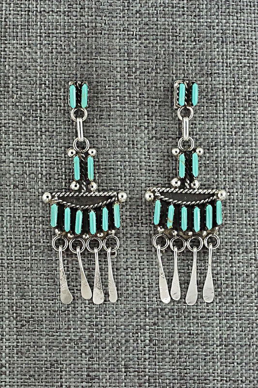 Turquoise & Sterling Silver Earrings - Michelle Peina