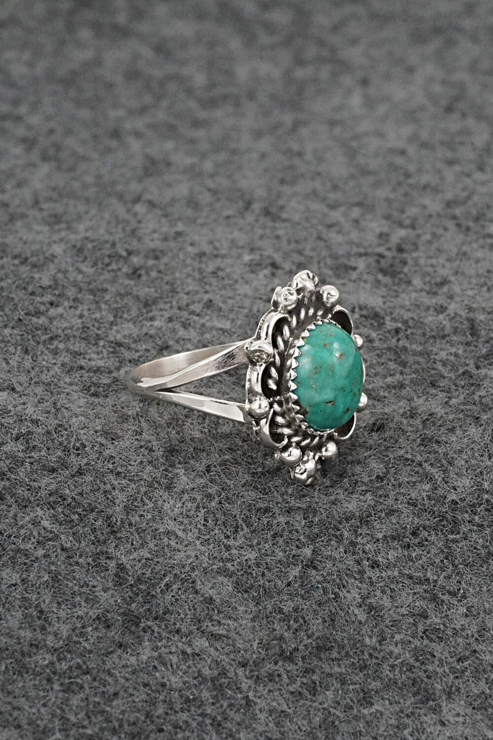 Turquoise & Sterling Silver Ring - Frieda Martinez - Size 7.25