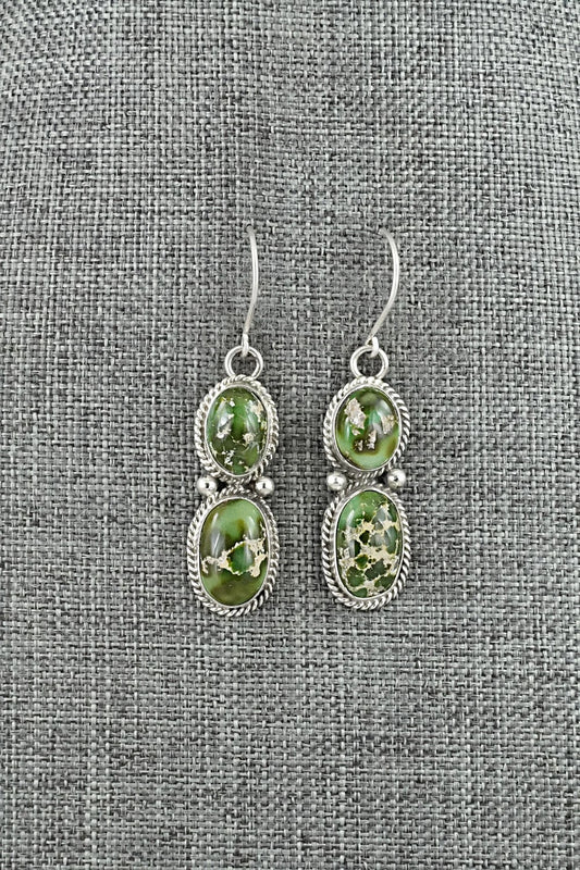Turquoise & Sterling Silver Earrings - Eugene Gruber