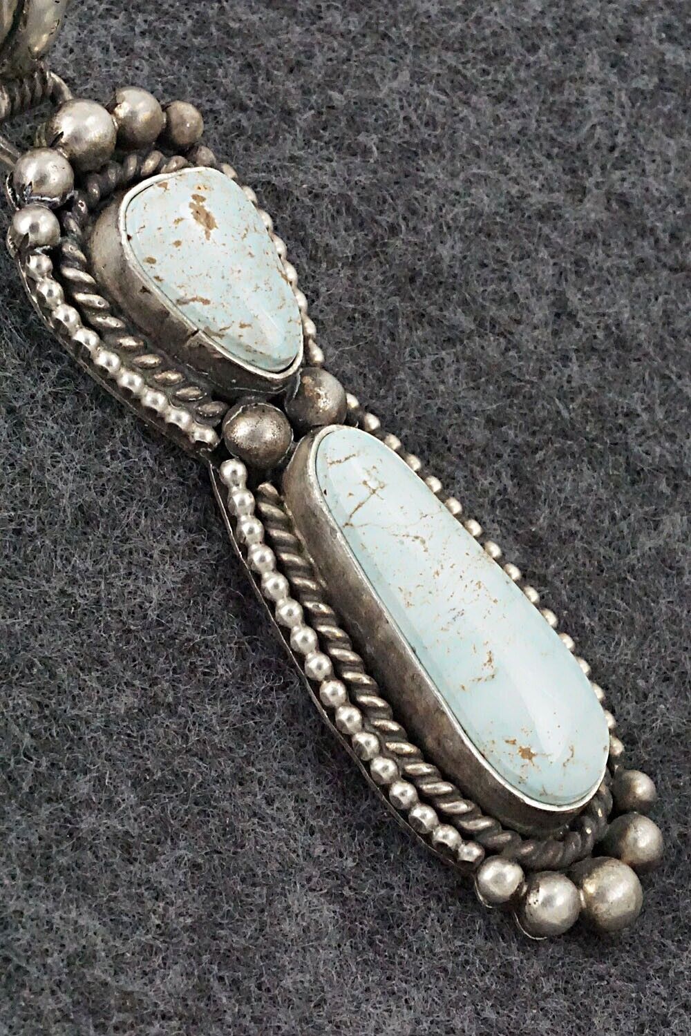 Turquoise & Sterling Silver Pendant - Rosita Calladitto