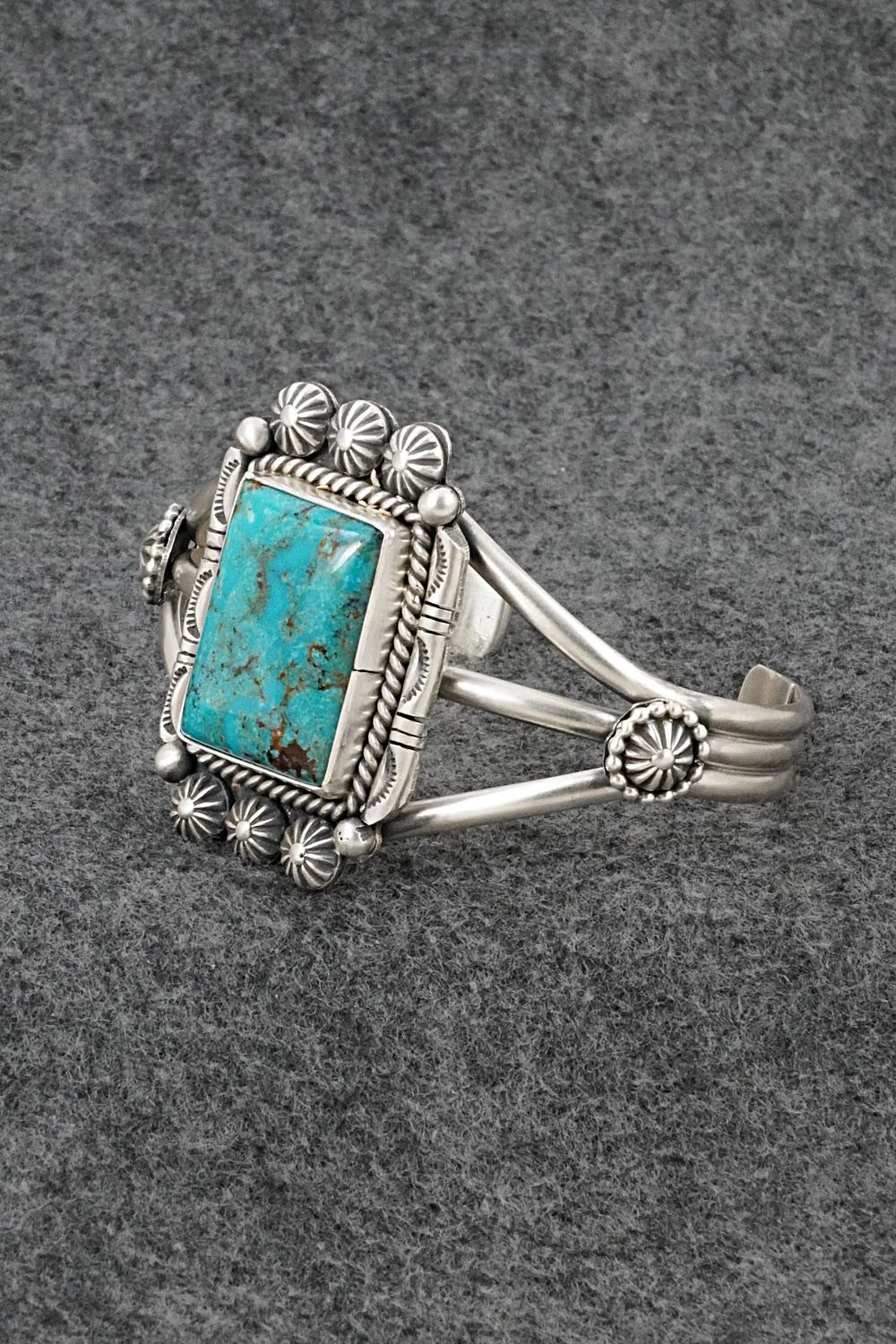 Turquoise & Sterling Silver Bracelet - Michael Calladitto